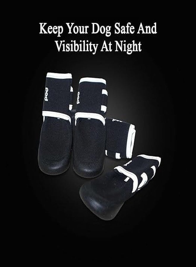 PET FUN® POD Reflective Dog Shoes XXL | Waterproof, Anti-Slip Boots with Adjustable Velcro | Night Visibility & Durable Paw Protection for Extra Large Dogs - Image 3